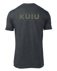 KUIU Here to Hunt Back Logo T-Shirt | Charcoal