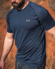 EnduroMesh SS Crew | Midnight Blue Heather