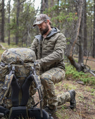 Axis Thermal Hybrid Hooded Jacket | Black-Gunmetal