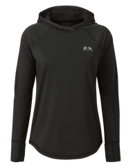 Women's Gila LS Hoodie | Black