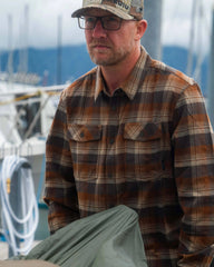 Field Flannel Shirt | Saddle Blockline