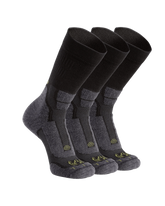 StrongWool Hybrid Crew Sock 3-Pair Pack | Grey Green