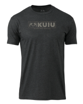 KUIU Topo Block Logo T-Shirt | Charcoal