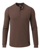 Canyon Waffle Henley | Cedar Heather