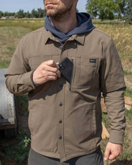 Motive Flannel Lined Shirt Jacket | Gunmetal