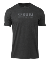 KUIU Topo Here to Hunt T-Shirt | Charcoal