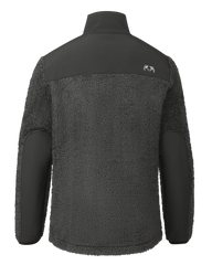 Sherpa Fleece Zip Pullover | Asphalt