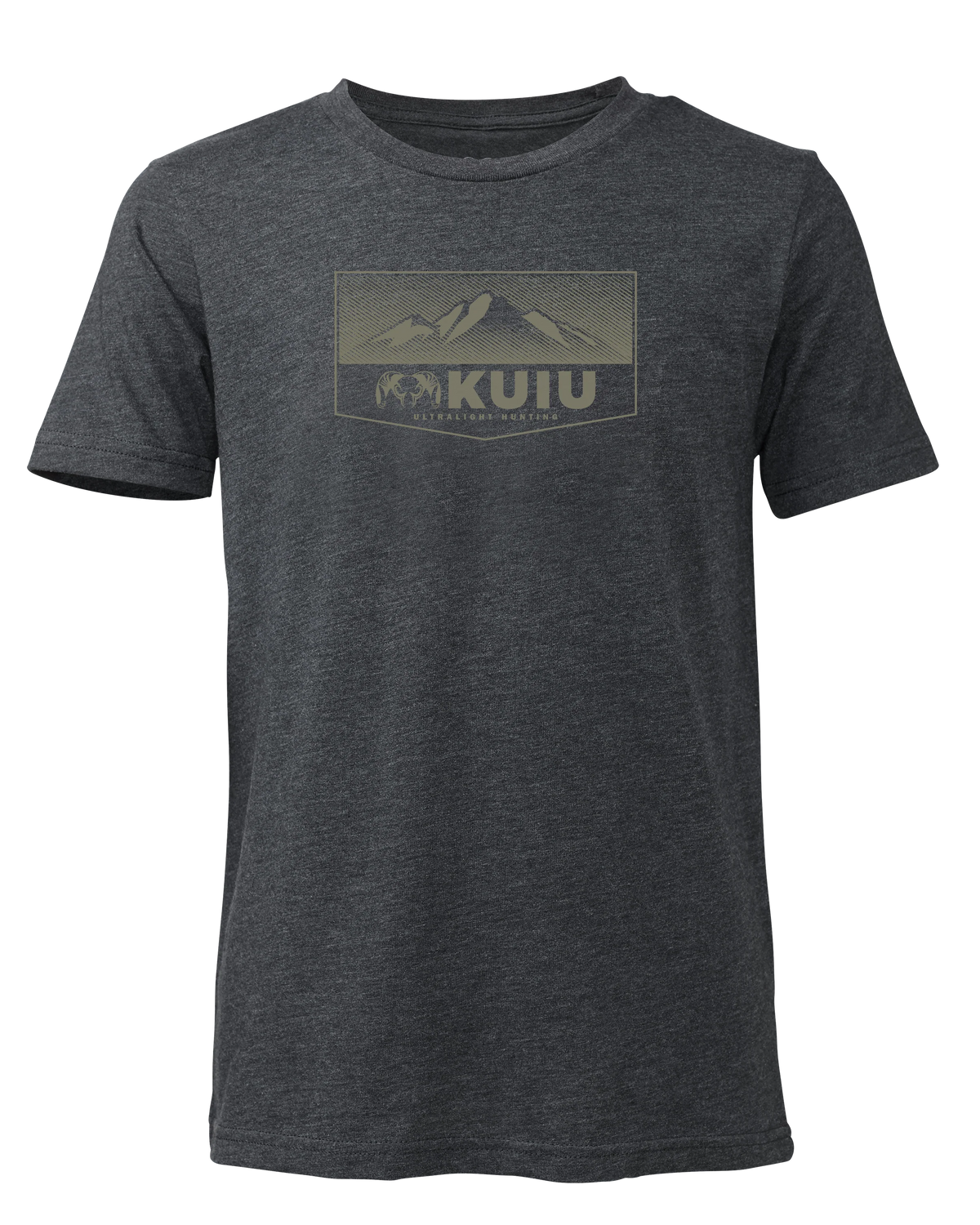 Youth Ultralight Mountain Logo T-Shirt | Charcoal