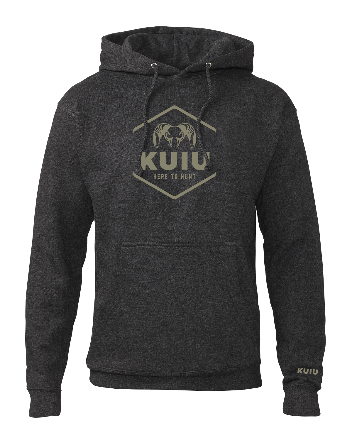 KUIU Stacked Here to Hunt Hoodie | Charcoal
