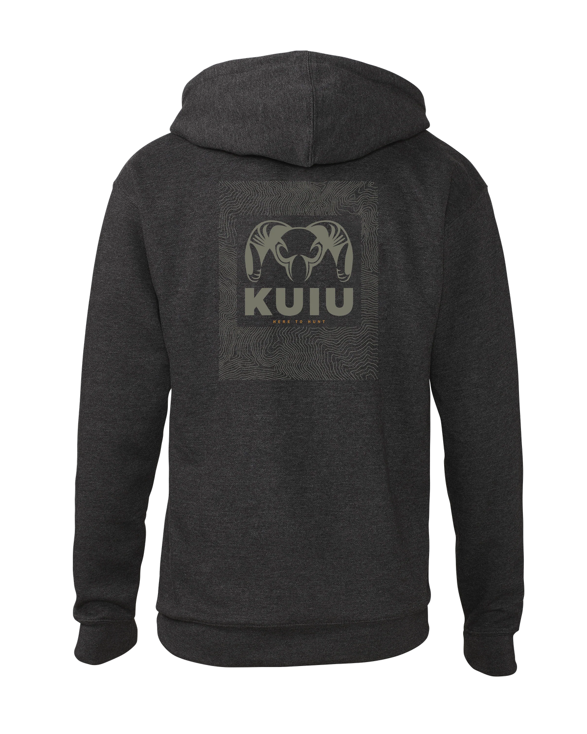 KUIU Topo Back Logo Hoodie | Charcoal
