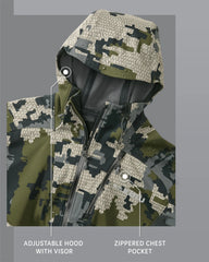 Axis Hybrid Hooded Jacket | Verde