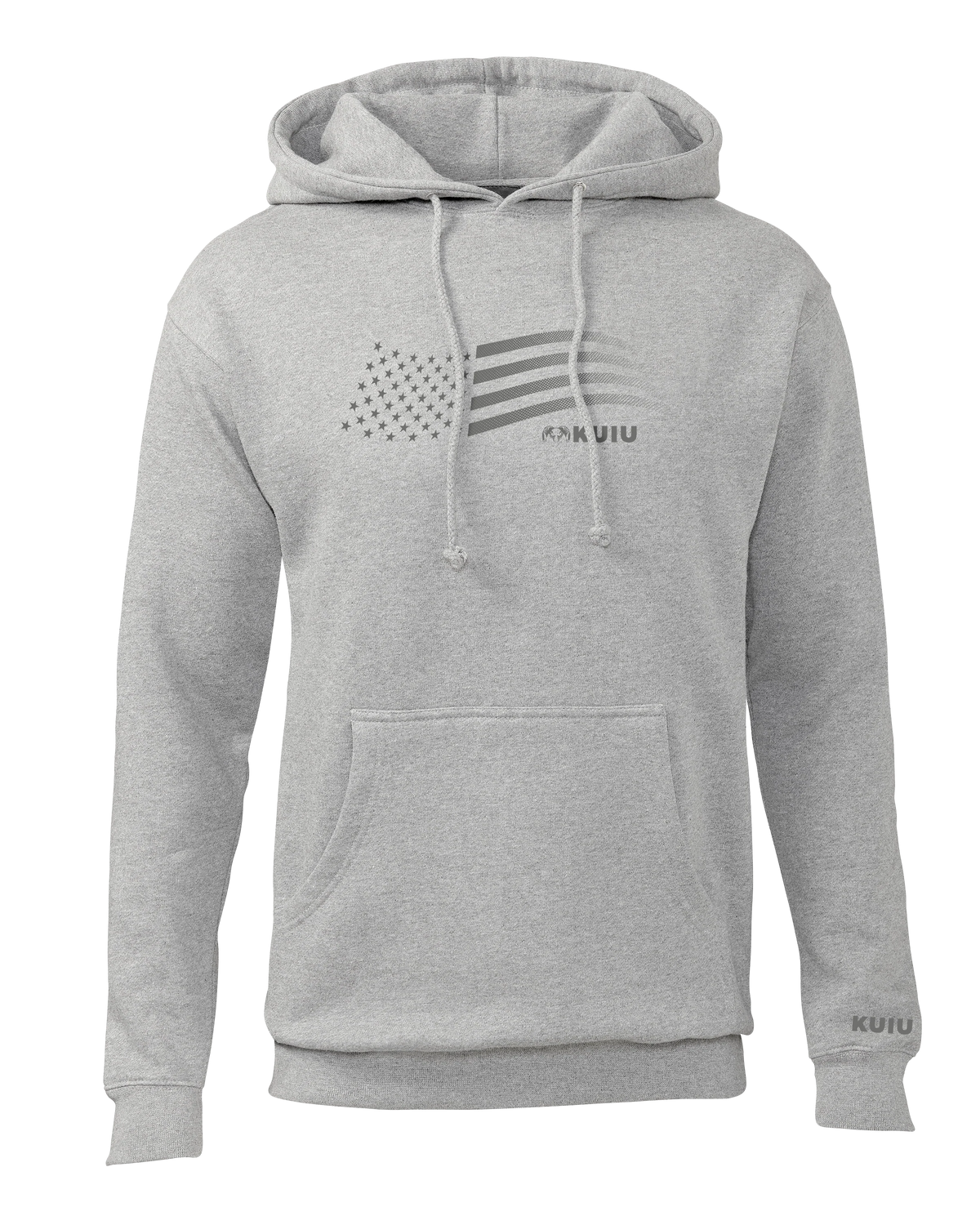 KUIU Flag Hoodie | Heather Grey