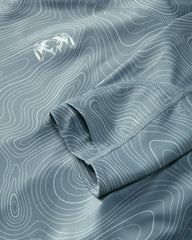 Gila LS Hoodie Topo | Glacier Topo Print