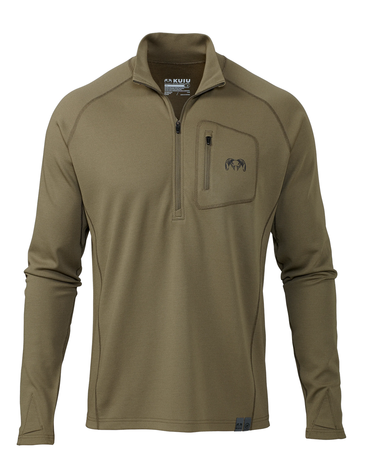 PRO Merino 200 Zip-T | Ash