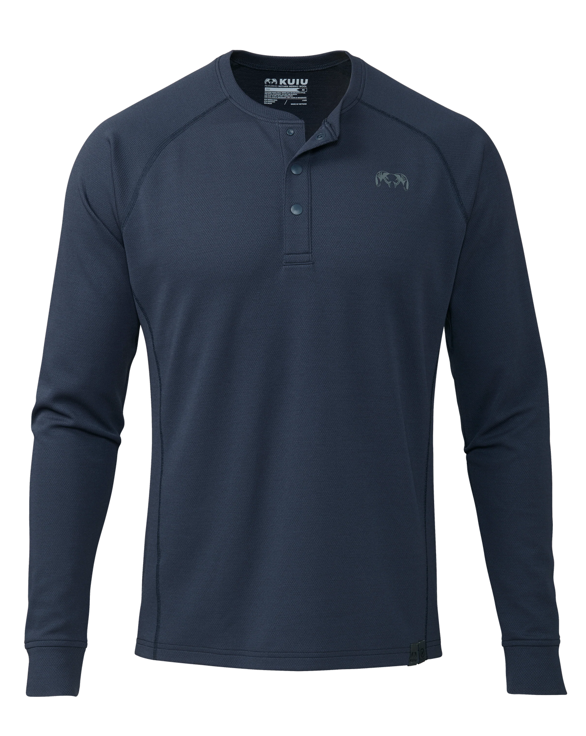 PRO Merino 200 Henley | Steel Blue