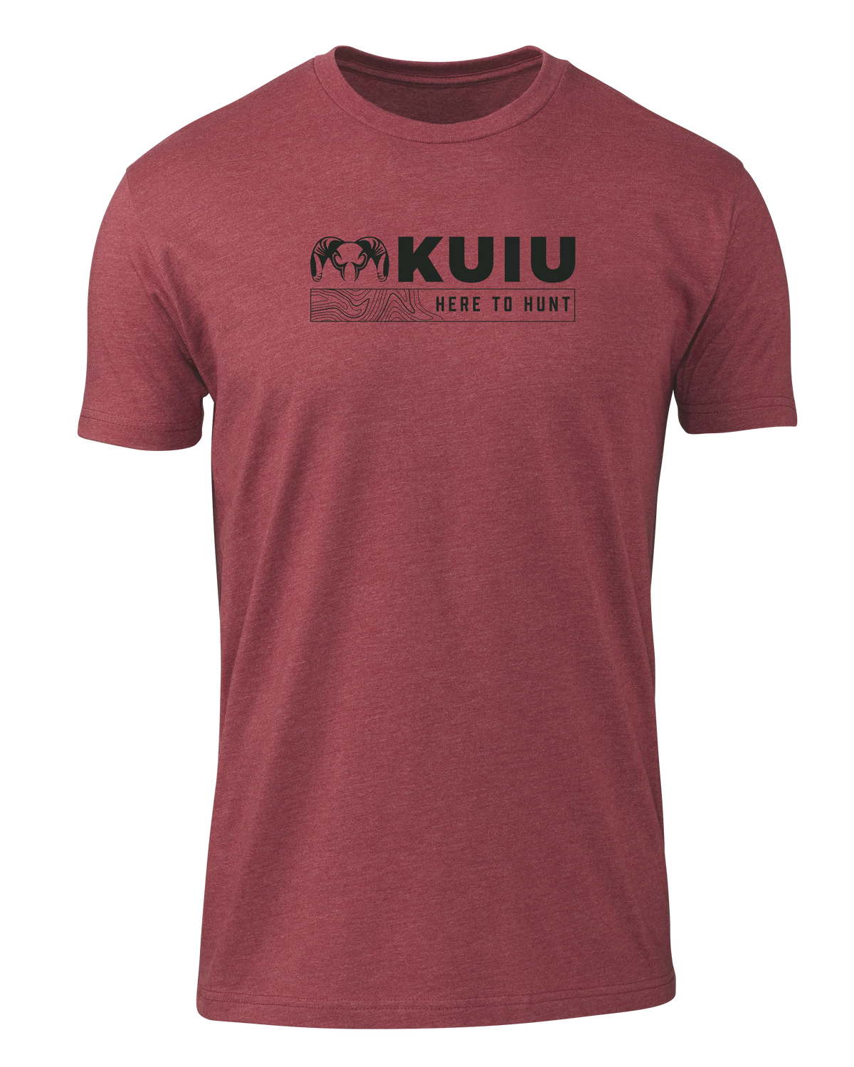 KUIU Topo Here to Hunt T-Shirt | Cardinal