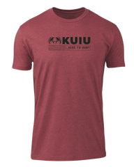 KUIU Topo Here to Hunt T-Shirt | Cardinal