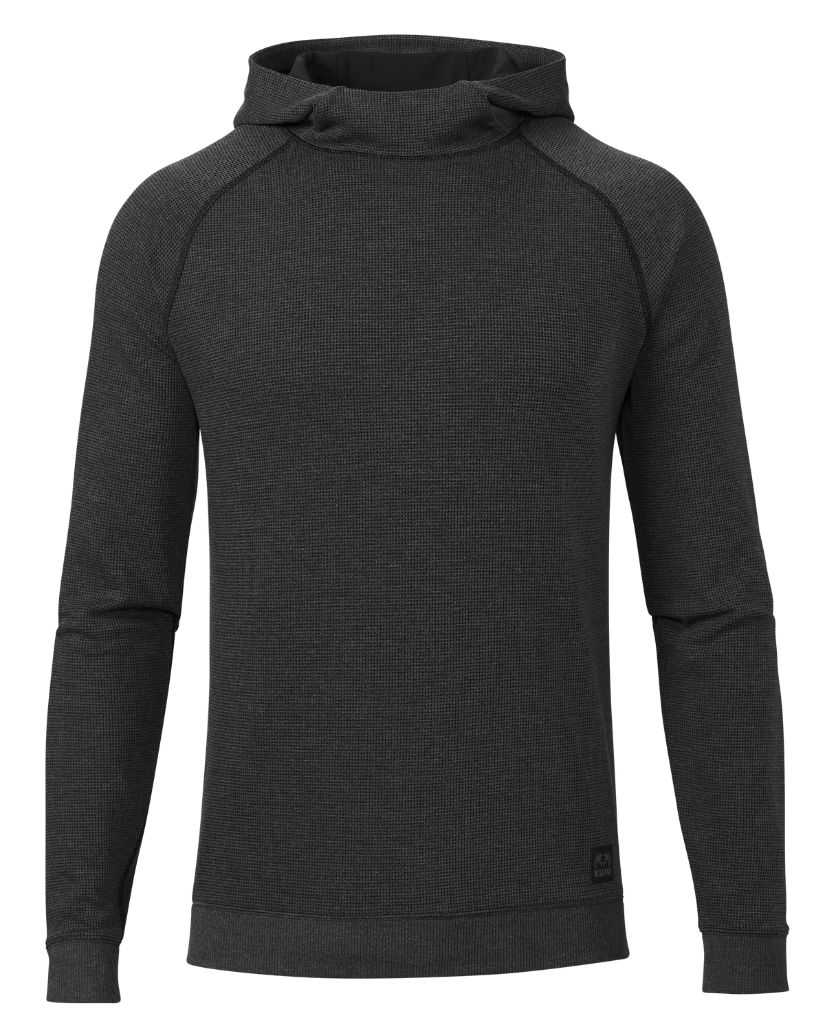 Canyon Waffle Hoodie | Black Heather