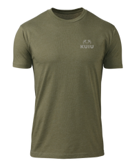 KUIU Vertical Flag Logo T-Shirt | Military Green