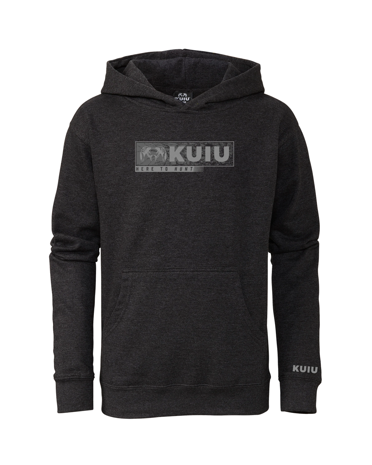 Youth Here to Hunt Gritstone Hoodie | Charcoal