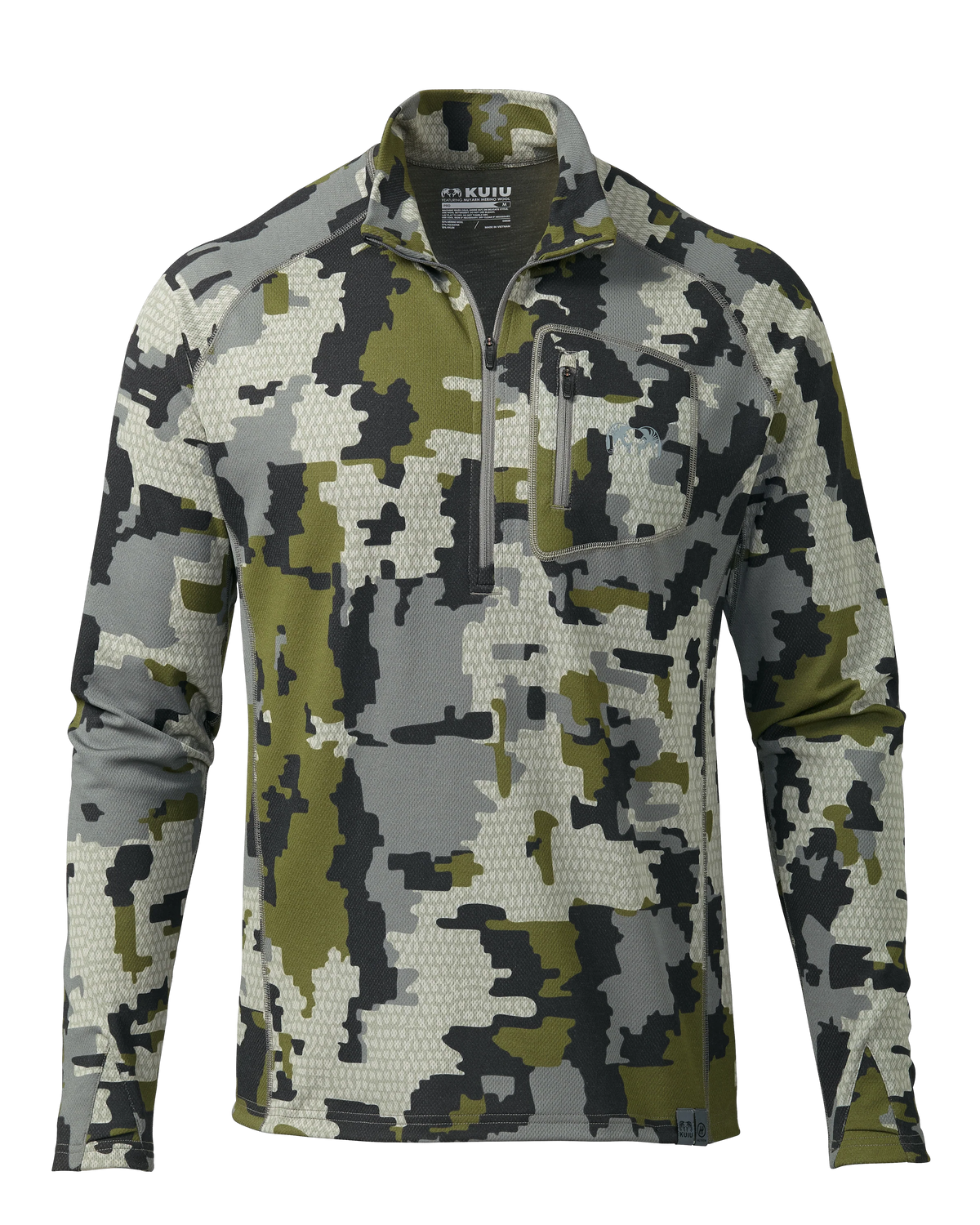 PRO Merino 200 Zip-T | Verde