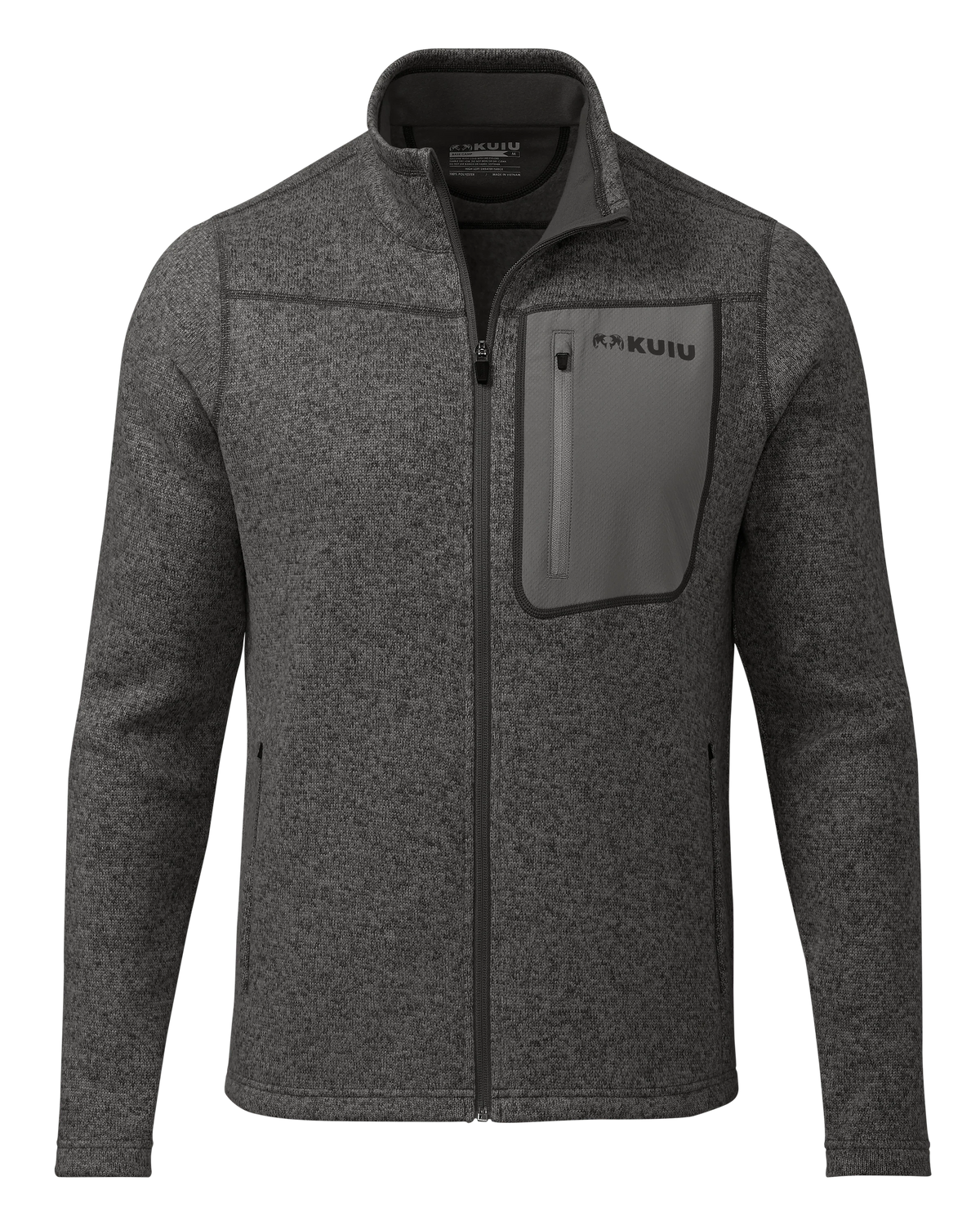 Base Camp Full Zip Sweater | Charcoal Heather