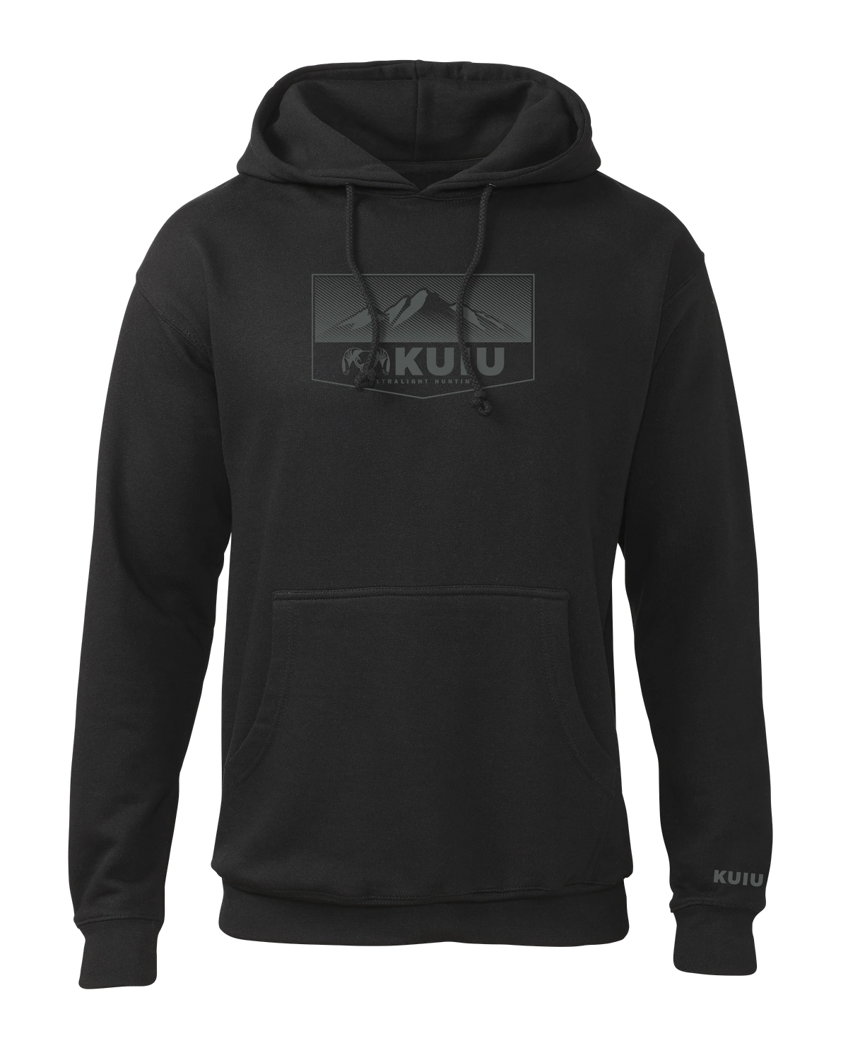 KUIU Ultralight Mountain Logo Hoodie | Black