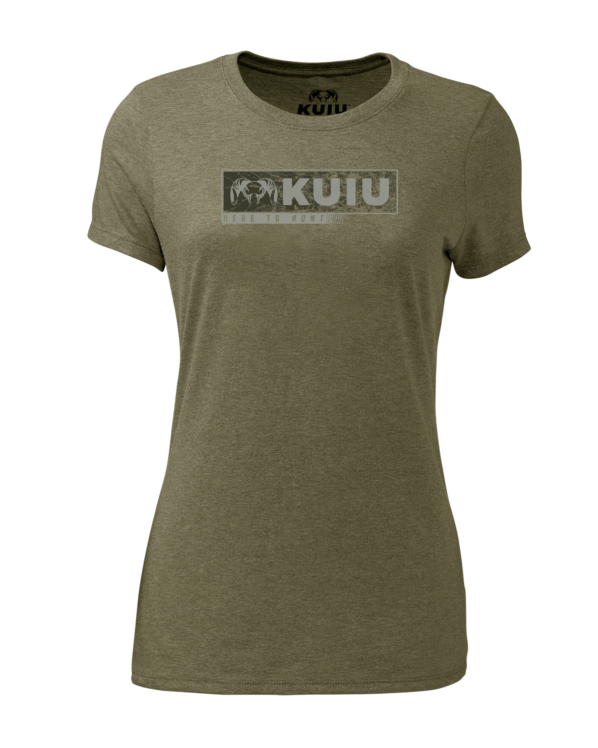 Women's Here to Hunt Gritstone T-Shirt | Military Green