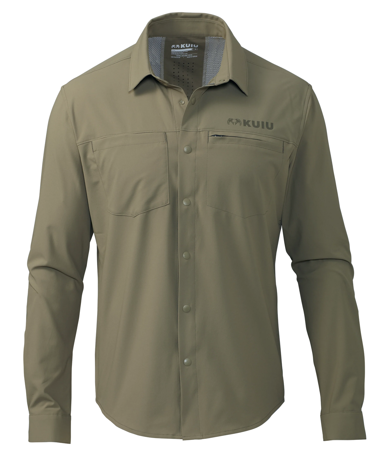 Mesa Vented LS Snap Shirt | Khaki