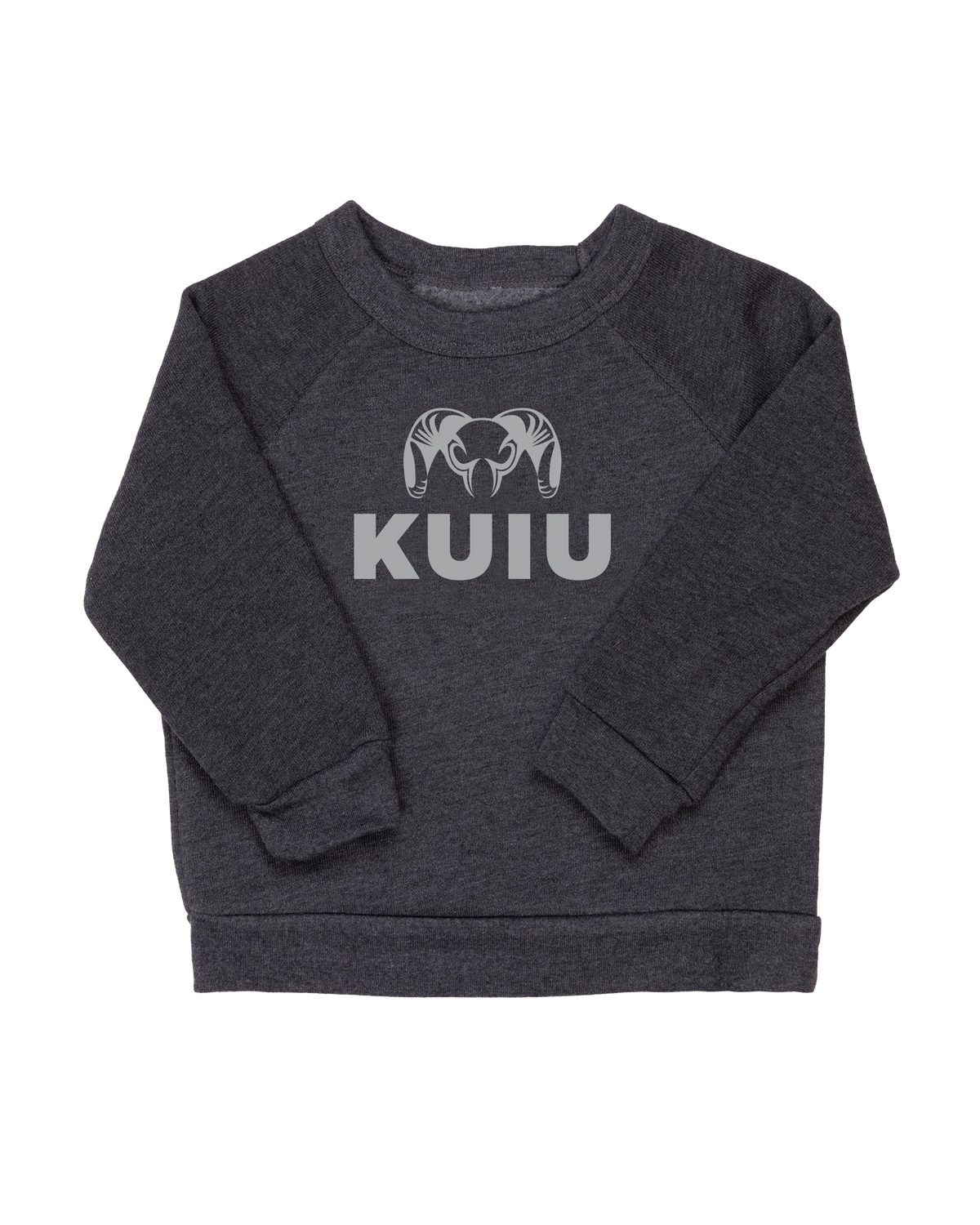 Toddler Stacked Logo Crewneck Sweatshirt | Light Grey