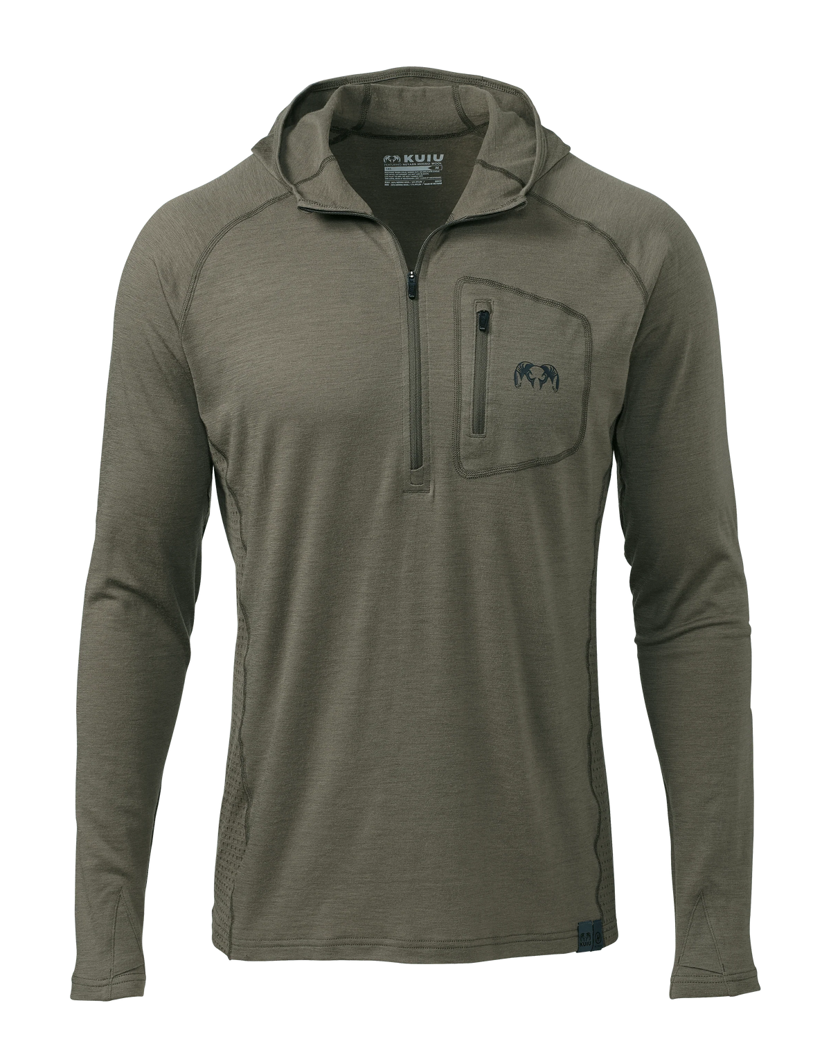 ULTRA Merino 145 Zip-T Hunting Hoodie | Ash