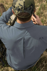 Mesa Vented LS Snap Shirt | Slate