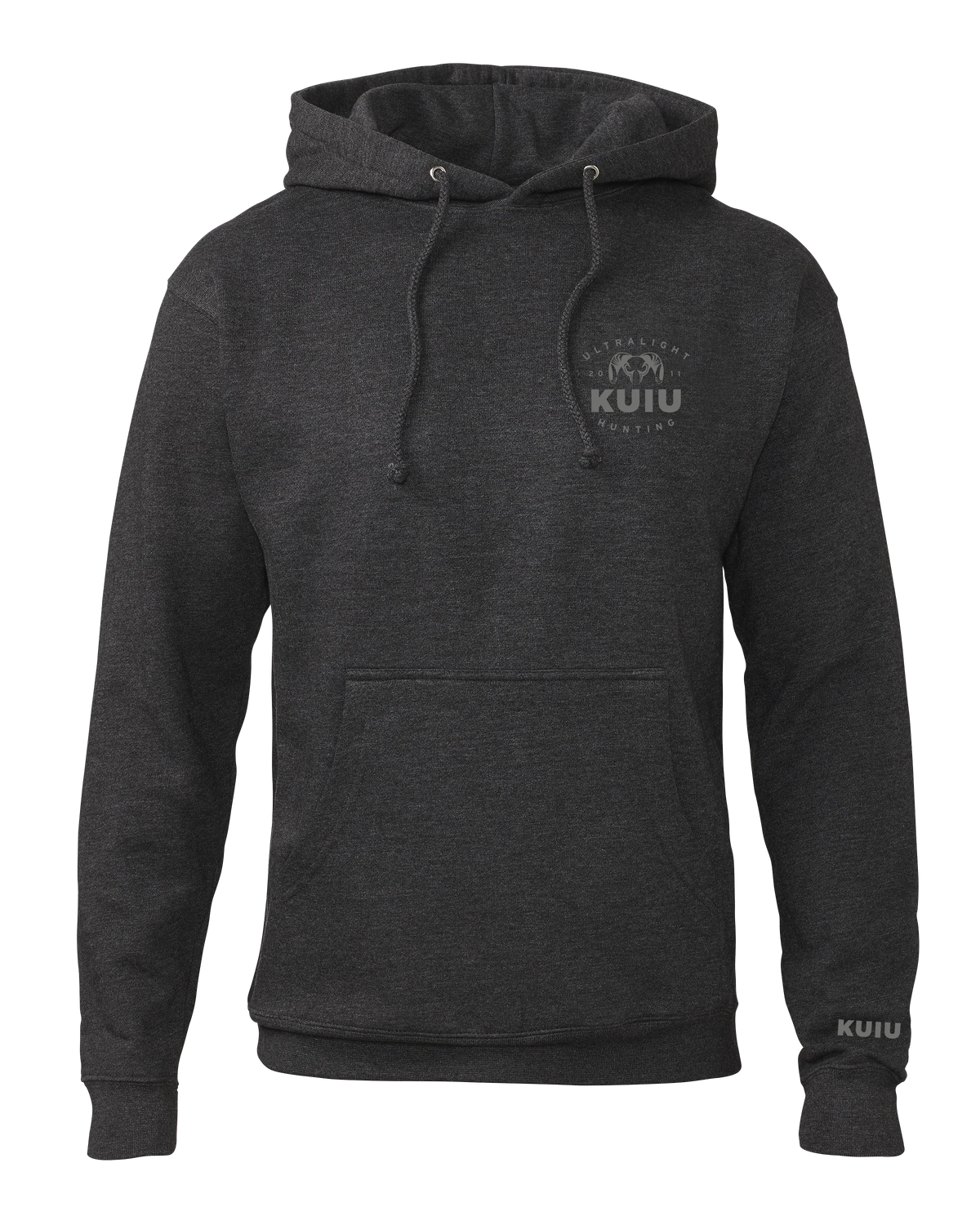 KUIU Ultralight Chest Logo Hoodie | Charcoal