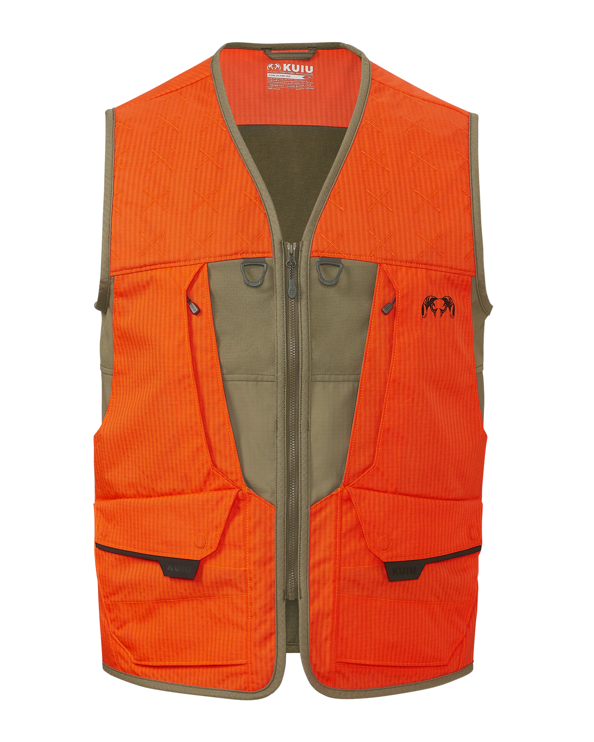 Core Upland Vest | Khaki/Blaze Orange