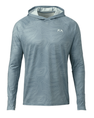 Gila LS Hoodie Topo | Glacier Topo Print